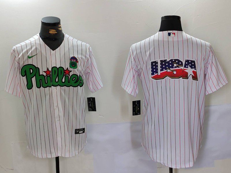 Men Philadelphia Phillies Blank White stripe Joint Name 2024 Nike MLB Jersey style 9021->philadelphia phillies->MLB Jersey